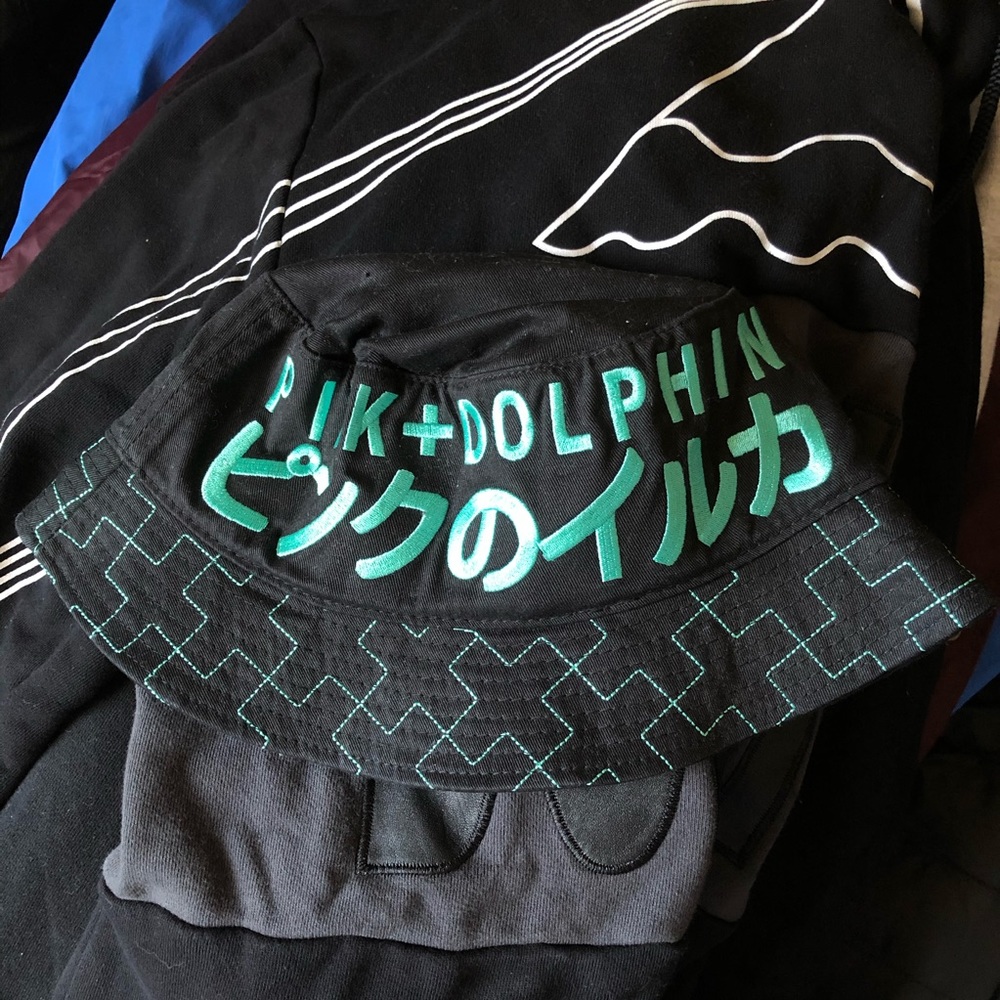 Pink Dolphin Katakana bucket hat